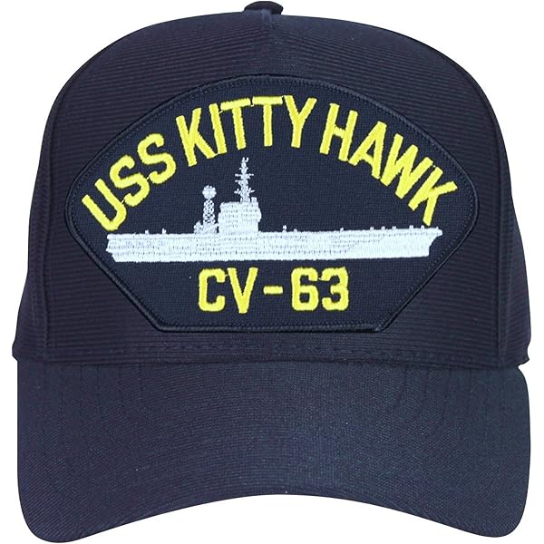 Amazon | アメリカ海軍 USS Kitty Hawk CV-63 戦艦 ブルー 刺繍